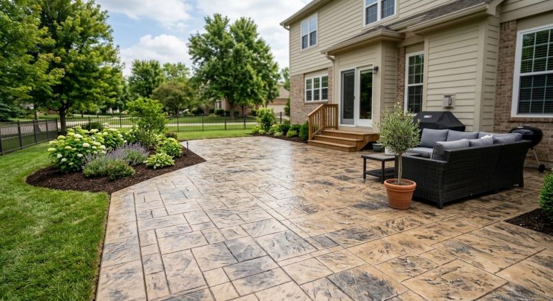 Patio Stamping in Frisco, TX