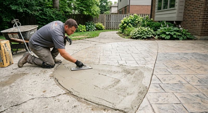 Stamped Concrete Installation